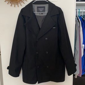 Black Men’s Peacoat